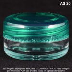 Caja Cosmética X 10 Gramos Tapa Rosca Verde