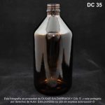 Envase X 500 ML Redondo Vidrio Ámbar