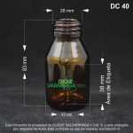 Envase X 60 ML Redondo Vidrio Ámbar - Image 2