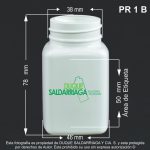 Pastillero X 90 ML Cuadrado Blanco - Image 2