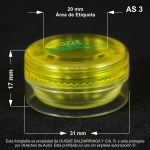 Caja Cosmética X 5 Gramos Tapa Rosca Amarilla - Image 2