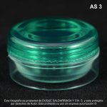 Caja Cosmética X 5 Gramos Tapa Rosca Verde