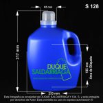 Envase X 5000 ML Oval Azul Con Tapa Dosificadora - Image 2