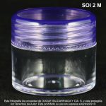 Pote X 10 ML Elite Transparente Con Tapa Morada
