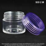 Pote X 10 ML Elite Transparente Con Tapa Morada - Image 3