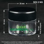 Pote X 10 ML Elite Transparente Con Tapa Negra - Image 2