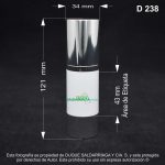 Envase X 30 ML Airless Tapa Plata Base Blanca - Image 2