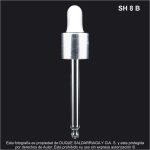 Pipeta X 89 MM Blanca Con Anillo Plata