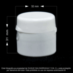 Tapa # 28 Flip Top Blanca Encartonada