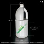 Envase X 1000 ML Cilíndrico Blanco Recuperado - Image 2