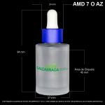 Frasco X 30 ML Con Tapa Azul - Image 2