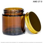 Pote X 100 ML Ámbar Con Tapa Dorada - Image 3