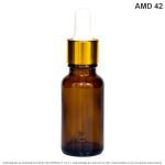 Gotero X 20 ML Ámbar Tapa Dorada