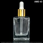 Gotero X 30 ML Cuadrado Transparente