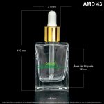 Gotero X 30 ML Cuadrado Transparente - Image 2