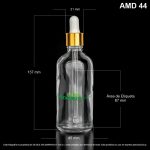 Gotero X 100 ML Transparente - Dorado - Image 2