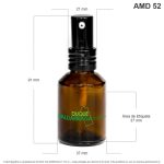 Envase X 30 ML Dispensador Ámbar Tapa Negra - Image 2