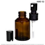 Envase X 30 ML Dispensador Ámbar Tapa Negra - Image 3
