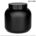 Envase X 1000 ML Proteína Negro