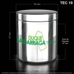 Pote X 800 ML Metalizado Plata - Image 2