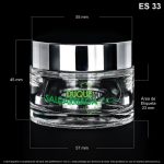 Pote X 40 ML Tapa Plata Con Linner - Image 2