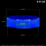 Tapa # 48 Estriada Azul