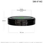 Tapa Flip Top #90 Negra Con Linner - Image 2