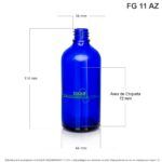 Envase X 100 ML Vidrio Azul - Image 2