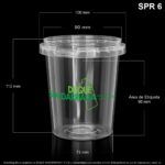 Envase X 500 ML Alto Traslucido