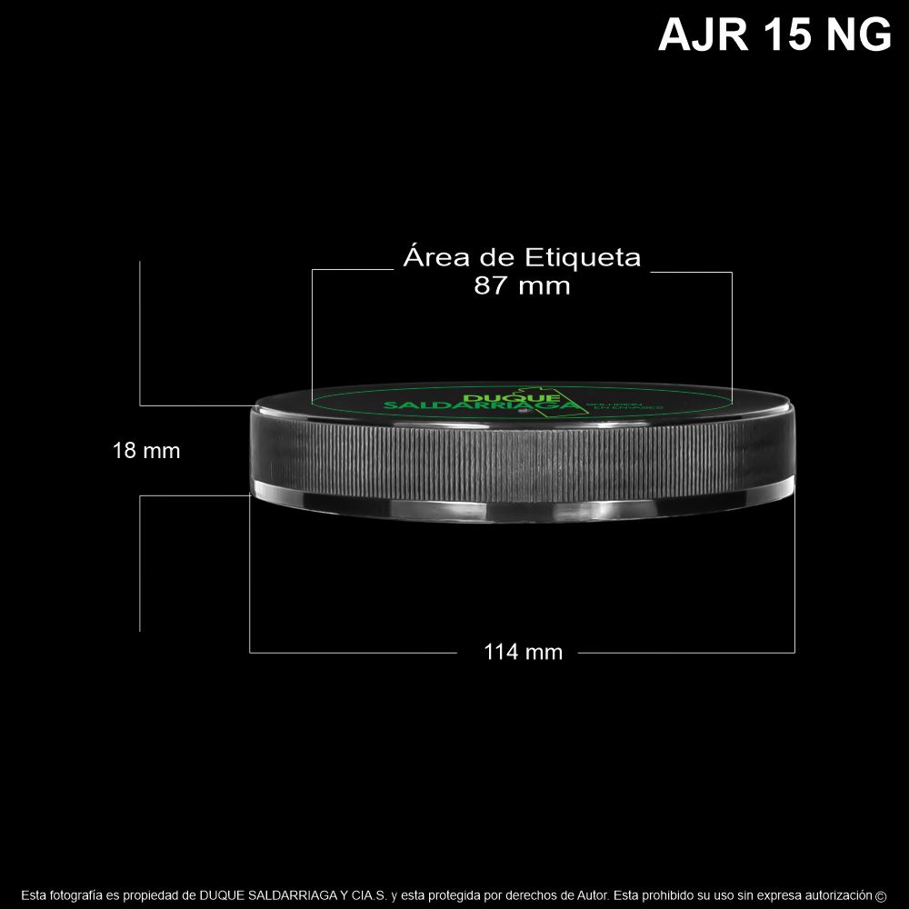 Tapa # 110 Negra Para Bombonera