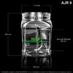 Bombonera X 1500 ML Cuadrado Pet