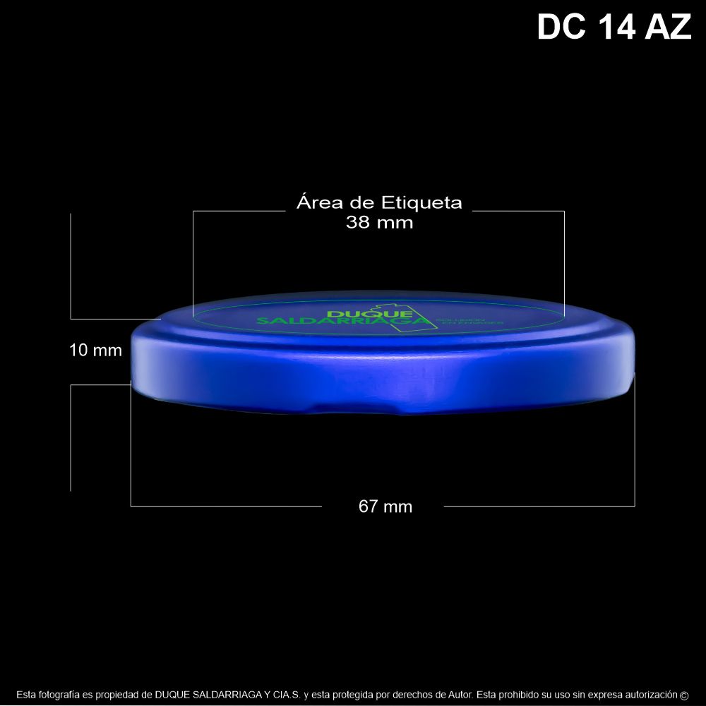 Tapa Flint # 63 Azul Mate