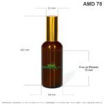 Envase X 100 ML Spray Ámbar Tapa Dorada - Image 2