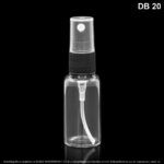 Frasco X 8 ML Transparente Con Spray Negro