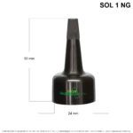 Tapa # 24 Aplicadora Negra