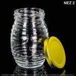 Envase X 250 ML Miel Con Tapa Dorada