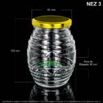 Envase X 370 ML Miel Con Tapa Dorada - Image 2