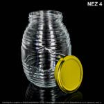 Envase X 750 ML Miel Con Tapa Dorada