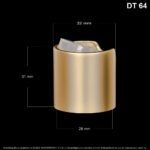 Tapa # 28/410 Disc Top Casquete Dorado Mate