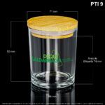 Envase X 210 ML Vidrio Tapa Bambú - Image 2