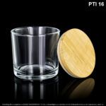 Envase X 210 ML Vidrio Tapa Bambú